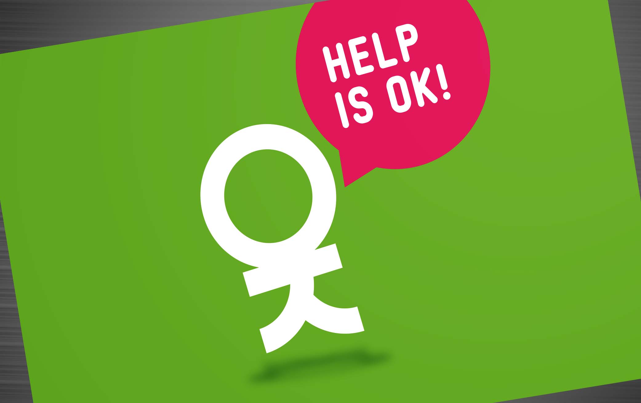 Help is OK Logo Brand Hero Image Corporate Identity Design