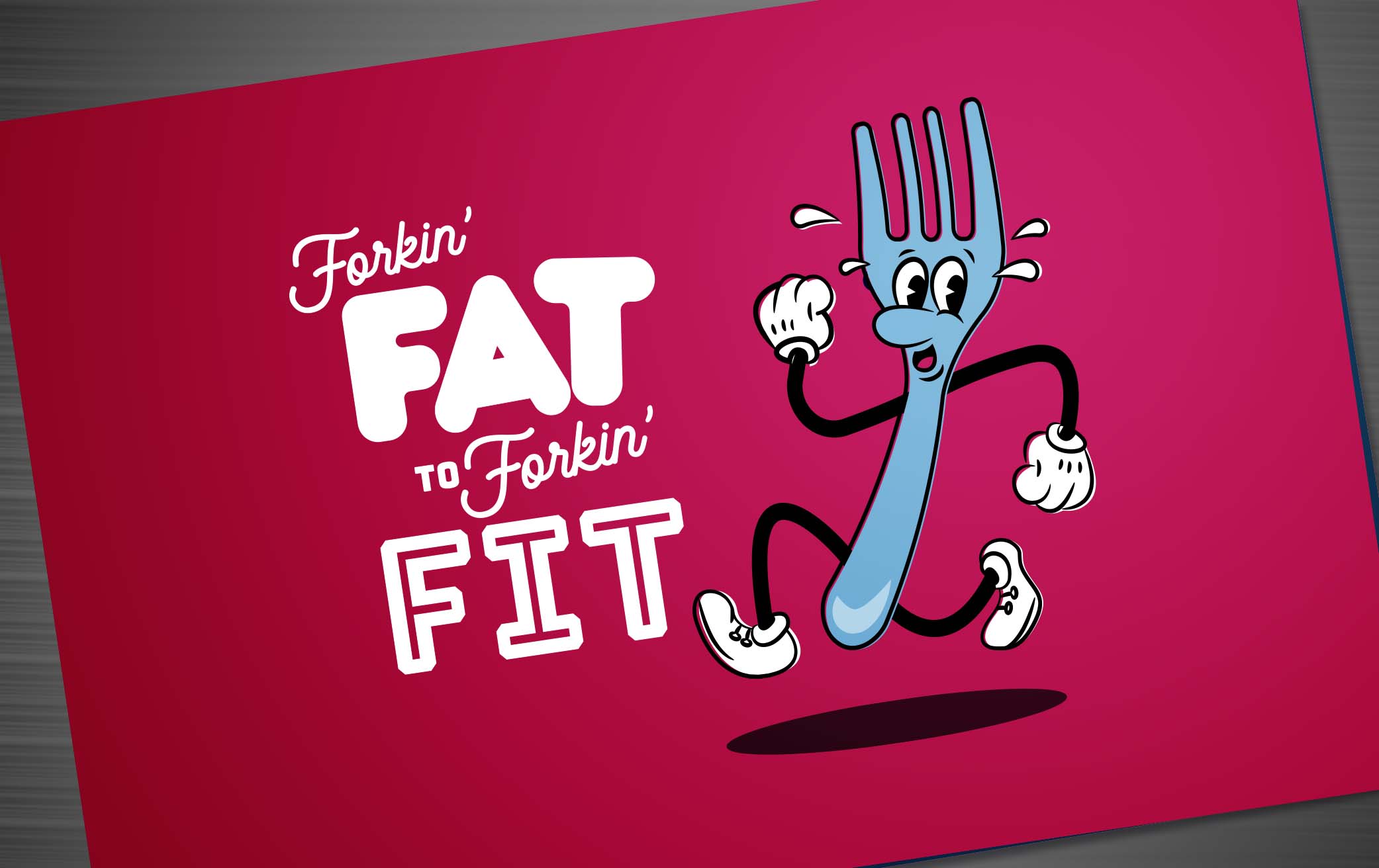 Forkin' Fat Logo Brand Hero Image Corporate Identity Design