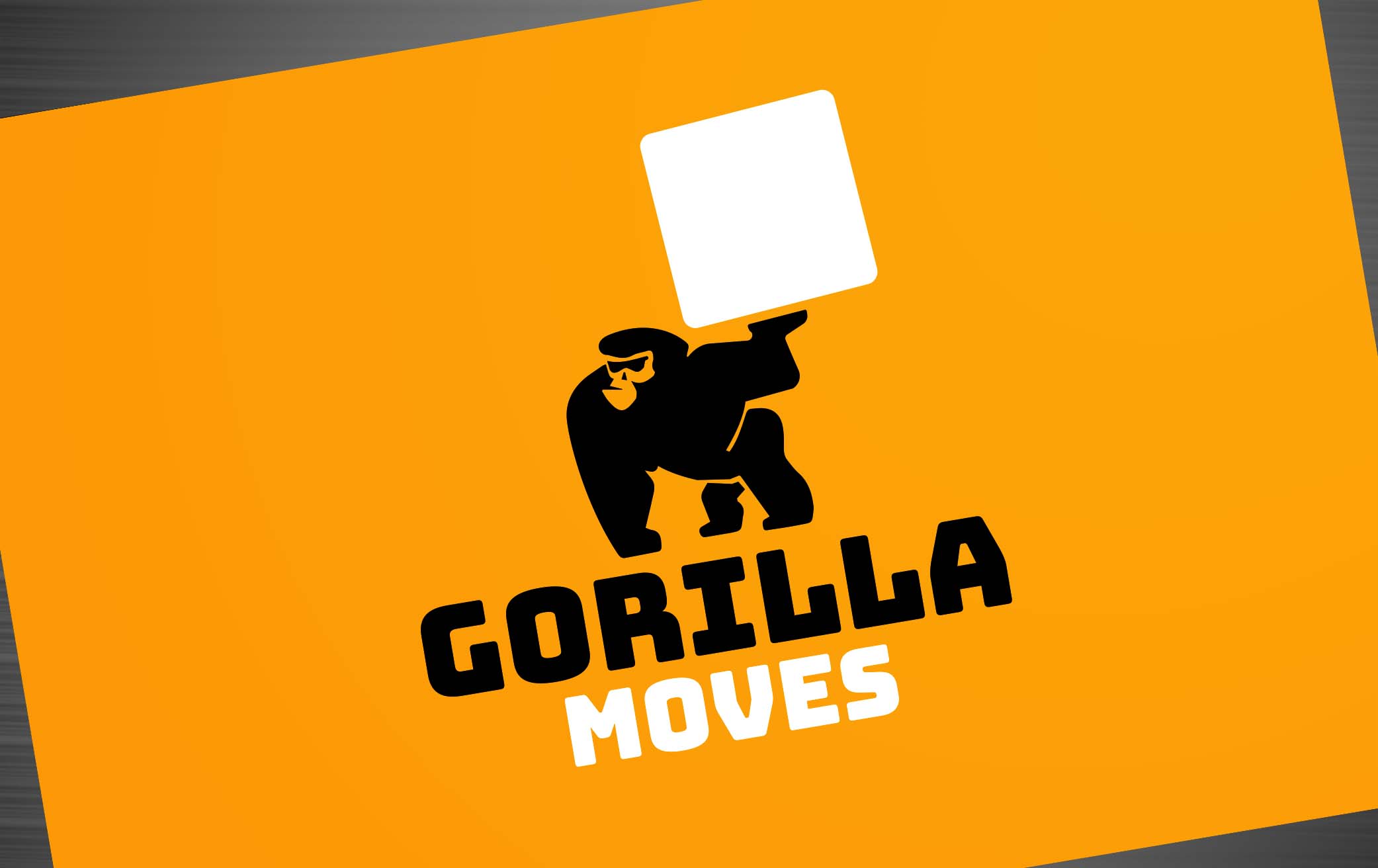 Gorilla Moves Logo Brand Hero Image Corporate Identity Design